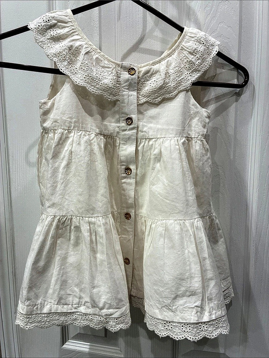 Artisan Ny Other - ARTISAN NY Girls White Lace Collar Dress Size 4-5yrs Like New